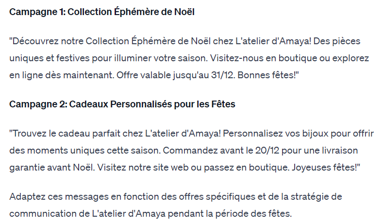 Campagne SMS avec IA