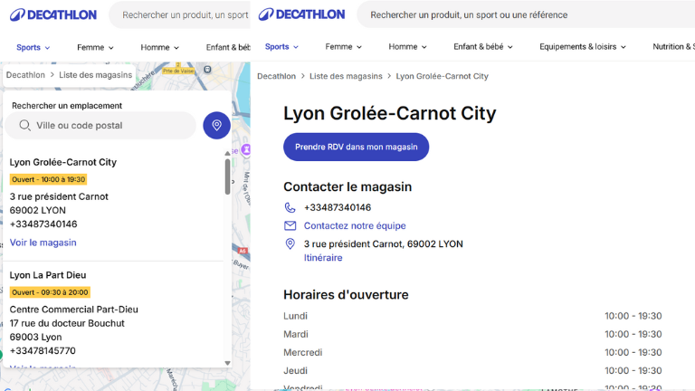 page locale - store locator