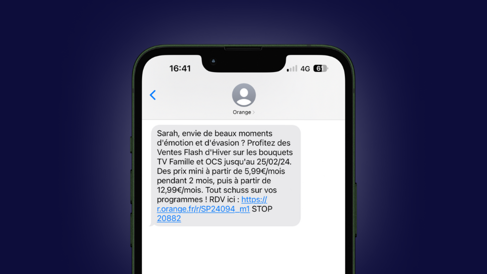 campagne SMS Marketing personnalisée