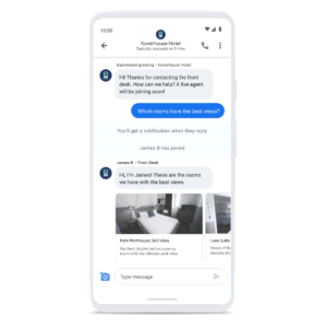 google business messages - chat