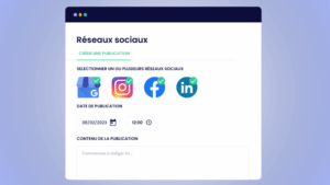 Module réseaux sociaux plateforme Geolid