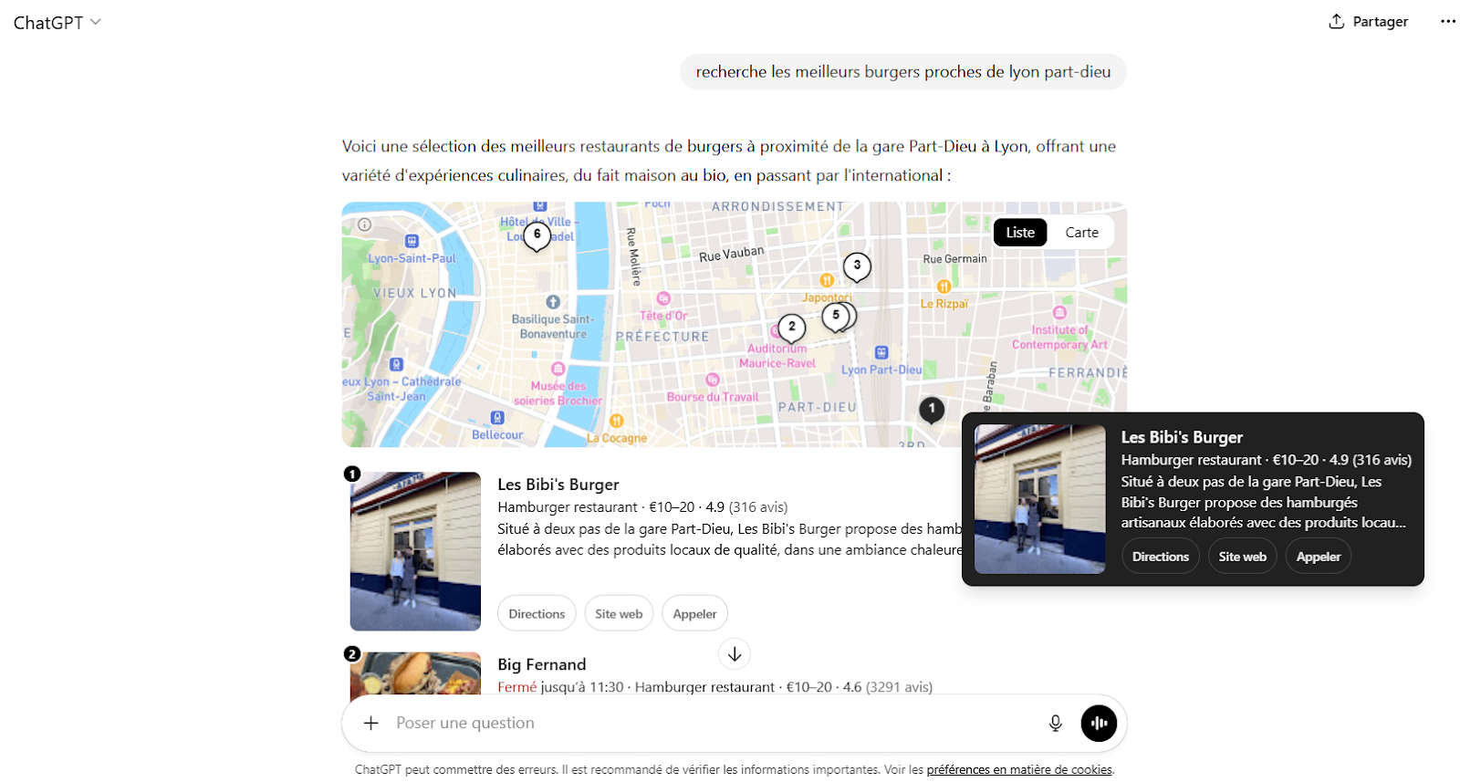 exemple référencement établissement IA - GEO local