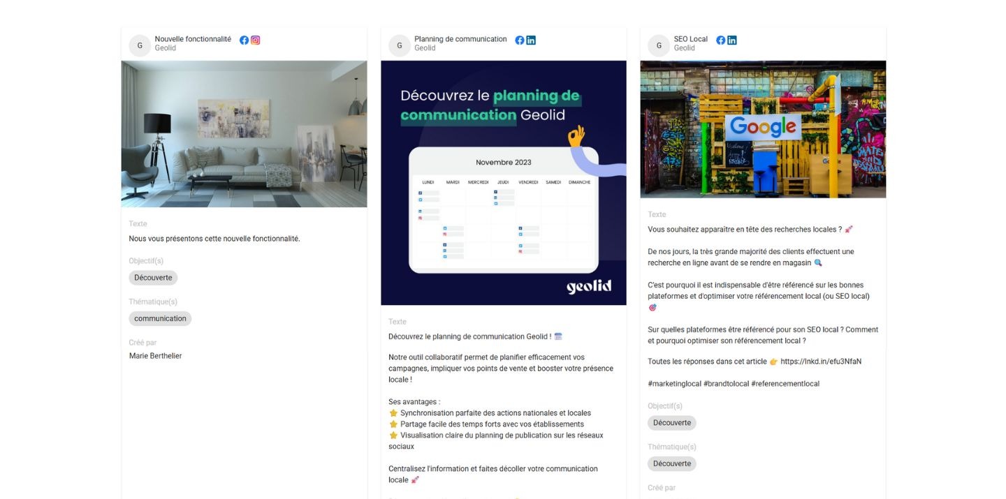 templates posts réseaux sociaux - geolid