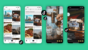 Onglet Local Feed sur TikTok montrant des contenus locaux proposés aux utilisateurs à proximité.