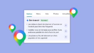Bloc bon à savoir généré par l’IA dans une fiche Google Maps