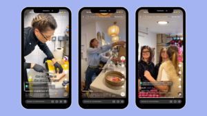 Exemple de contenu immersif montrant l’expérience d’un point de vente sur les réseaux sociaux
