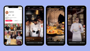 Exemple de contenu Big Mamma montrant l’expérience d’un restaurant sur les réseaux sociaux