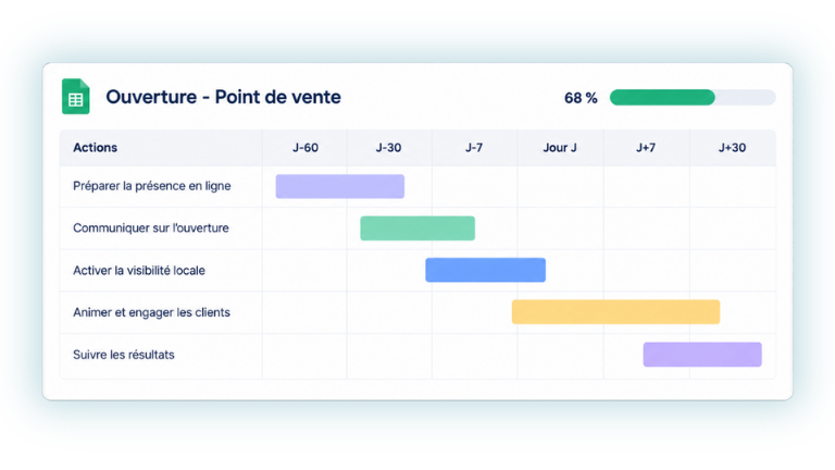 Ouverture d’un point de vente : le rétroplanning marketing local de J-60 à J+30